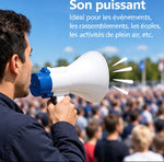 Mégaphone rechargeable 5W avec sirène - WETECH W5209