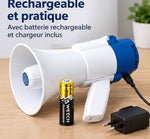Mégaphone rechargeable 5W avec sirène - WETECH W5209