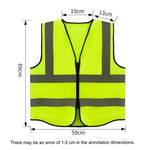 Gilet de sécurité haute visibilité à bandes réfléchissantes