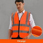 Gilet de sécurité haute visibilité à bandes réfléchissantes