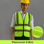 Gilet de sécurité haute visibilité à bandes réfléchissantes