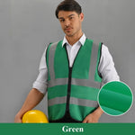 Gilet de sécurité haute visibilité à bandes réfléchissantes