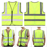 Gilet de sécurité haute visibilité à bandes réfléchissantes